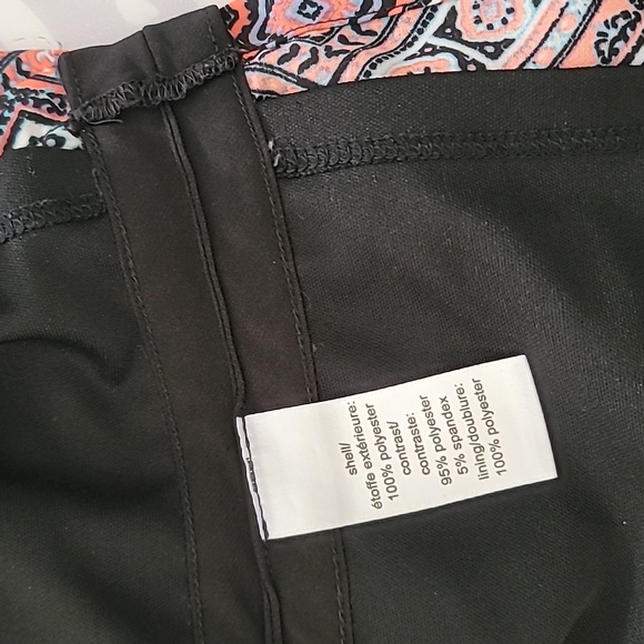 Maurices Geometric Dress Black Pink Aqua Size Small - Picture 9 of 11